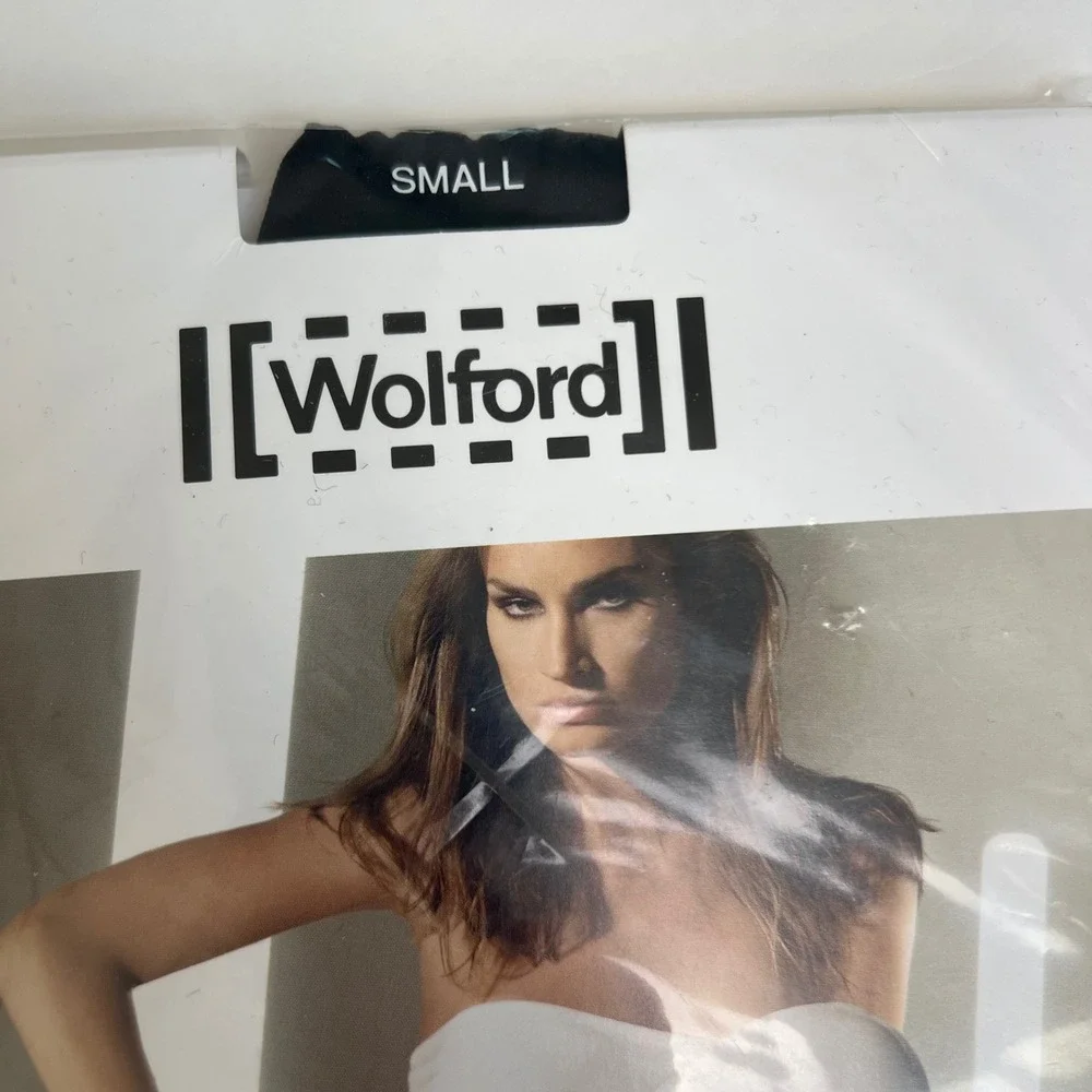Wolford Velvet Capri Tights Black 50 Denier Footless Leggings Small NIB 17026